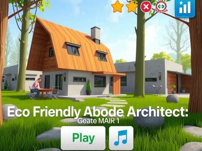 Gameplay showing sustainable design in Eco Friendly Abode Architect Eco Friendly Abode Architect Gameplay