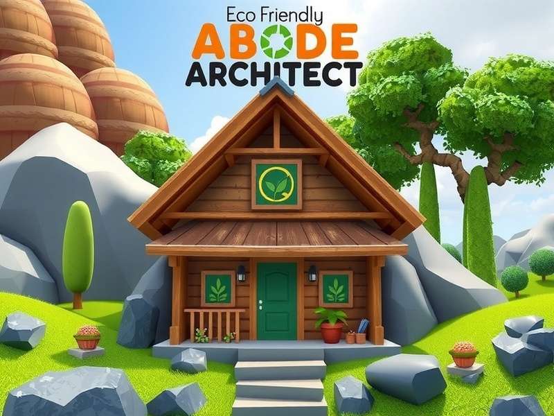 Eco Friendly Abode Architect Game Cover featuring sustainable Indian architecture Eco Friendly Abode Architect Game Cover